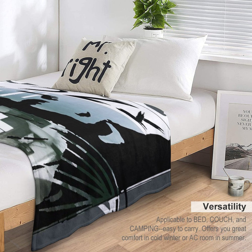 Punk Machine-washable Throw Blanket