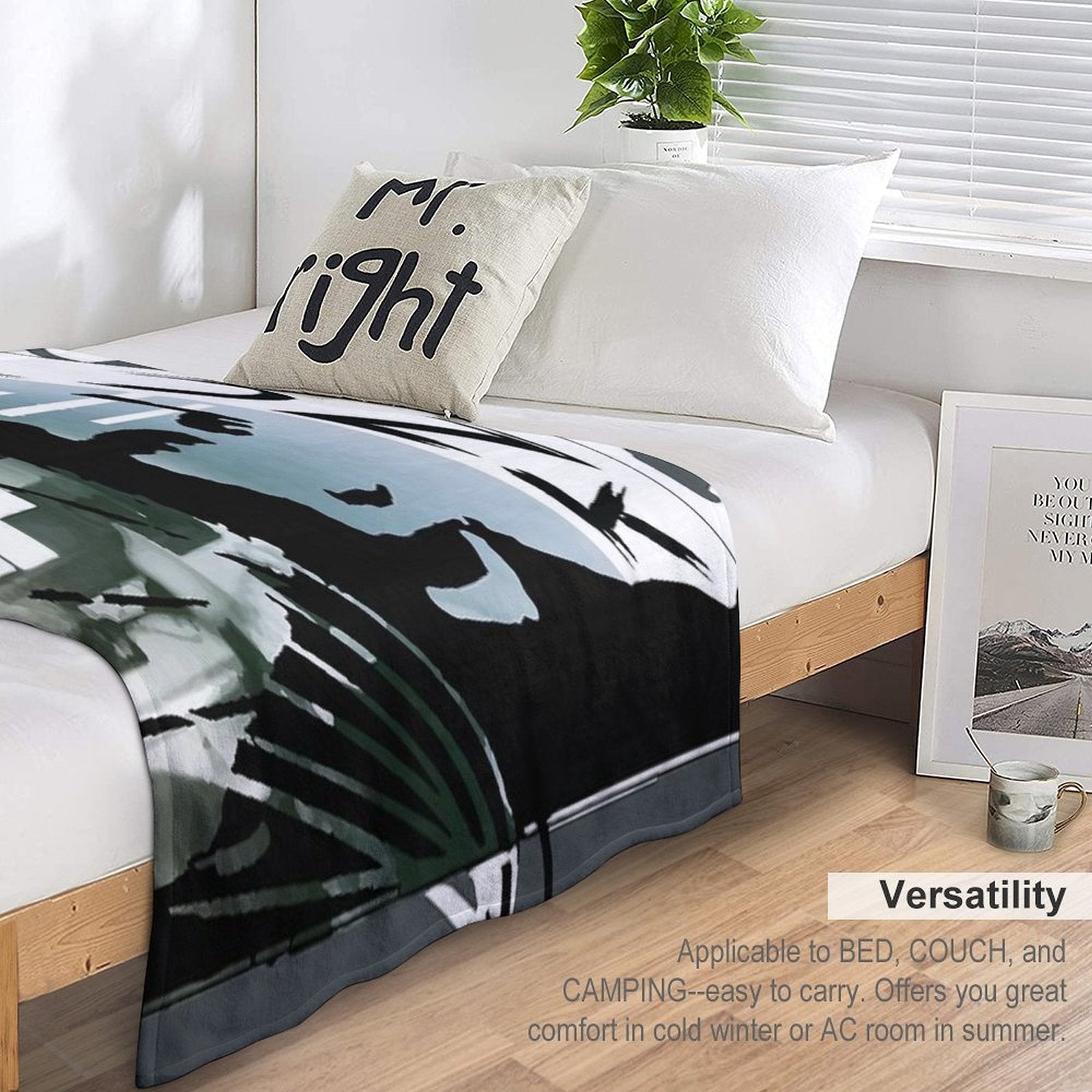 Punk Machine-washable Throw Blanket