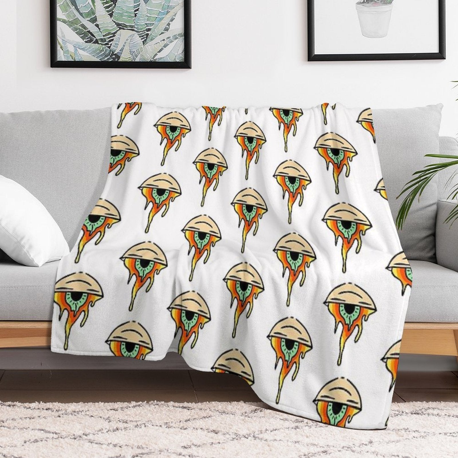 Trippy Eye Shrink-resistant Throw Blanket