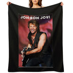 BONS JOVIS ROCKS BAND ON TOUR 2022 Sustainable Throw Blanket