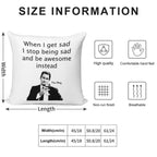 When Barney Gets Sad Soft Easy Maintenance Throw Pillow