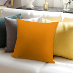 PLAIN SOLID TANGERINE -OVER 100 SHADES OF ORANGE ON OZCUSHIONS Soft Warmth Comfort Throw Pillow