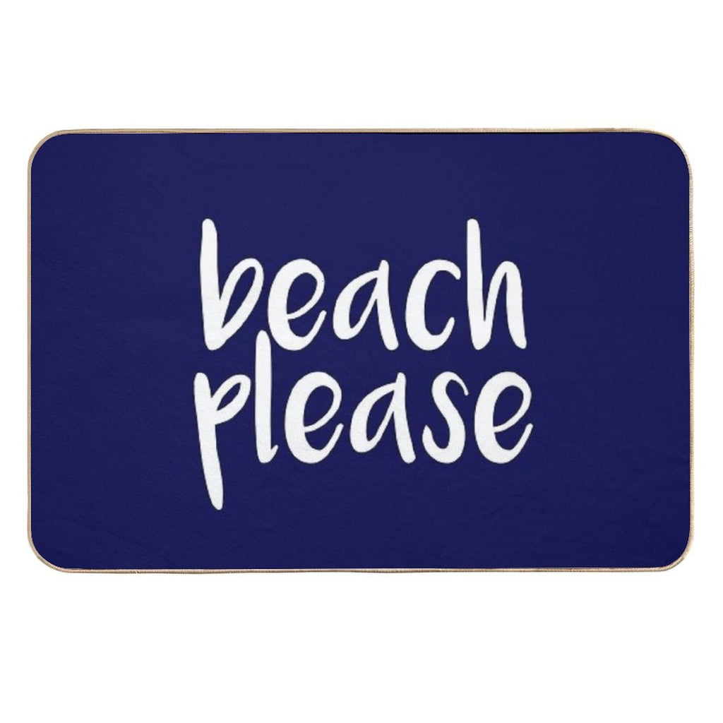 Beach  Dirt-Trapping Bath Mat