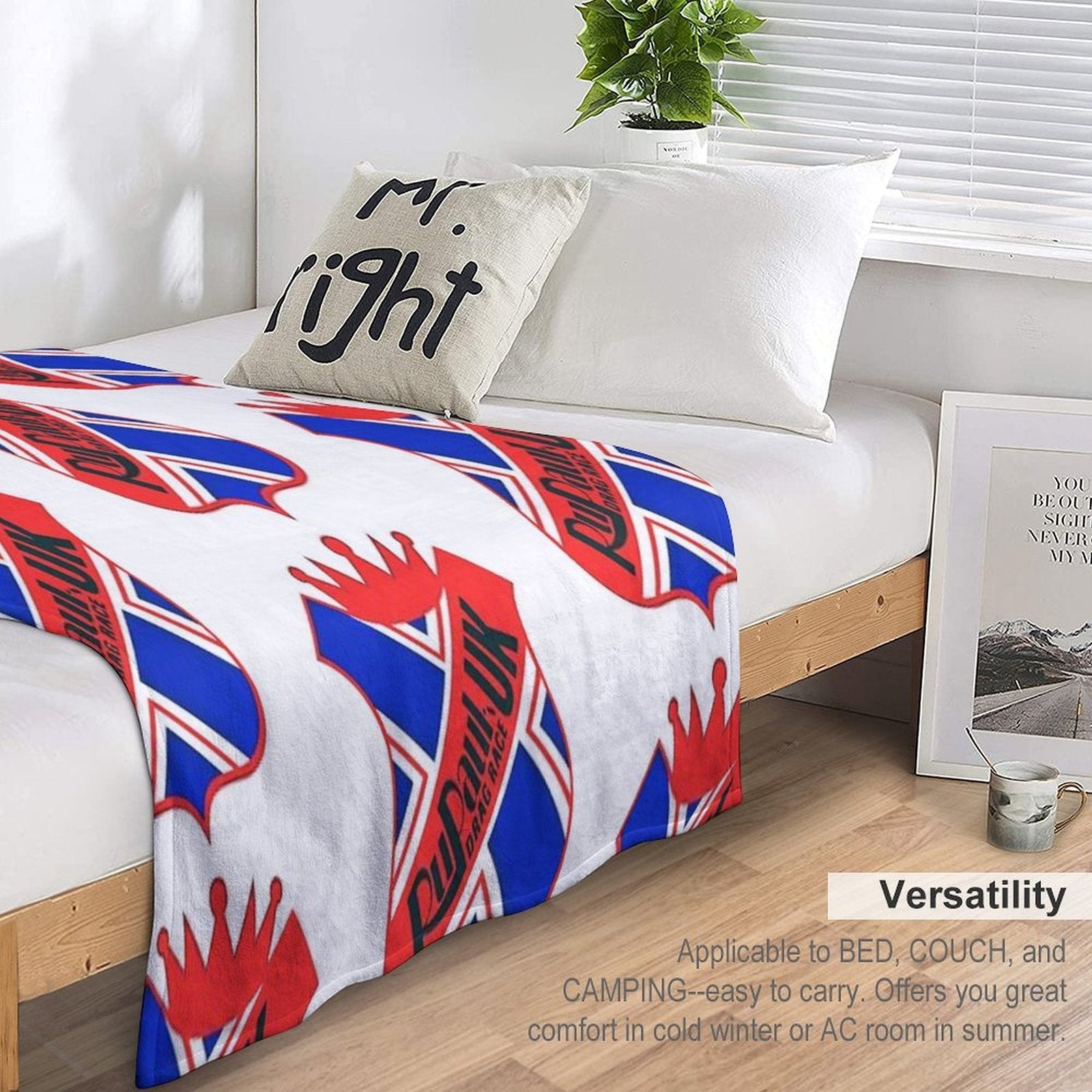 RuPeter Badge RuPaul’s Drag Race UK Lightweight Throw Blanket