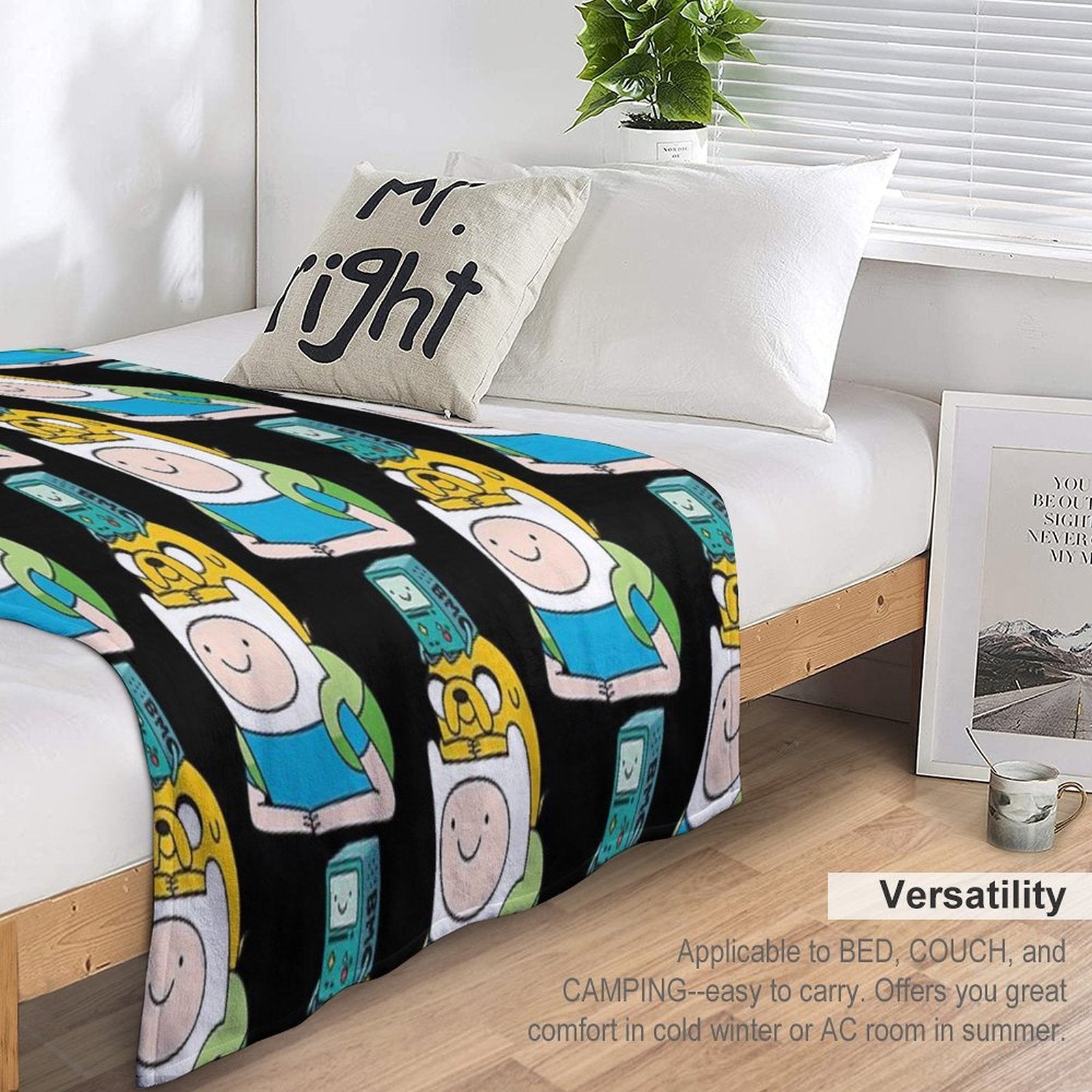 Finn Jake BMO All-season Throw Blanket