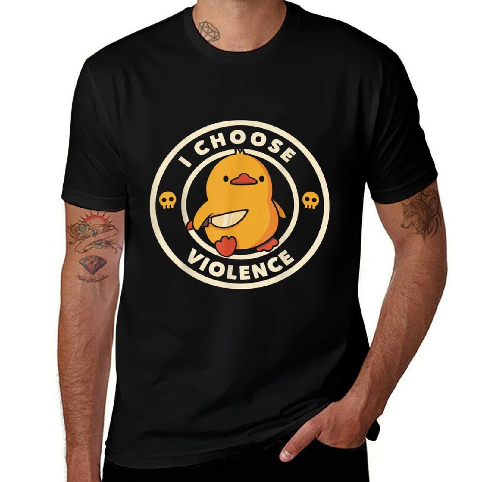 I Choose Violence Funny Duck Sayings Duck Animals  Affordable Price T-Shirt