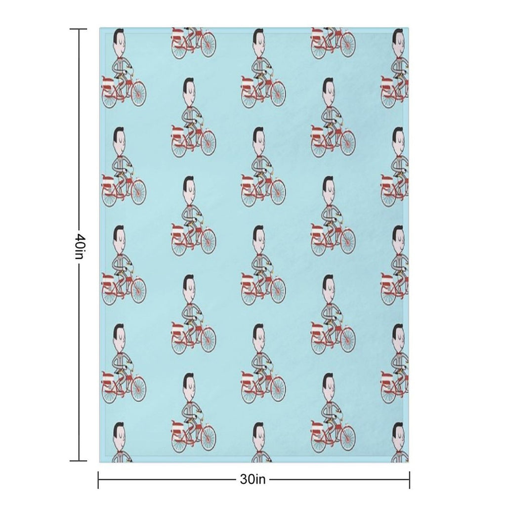 My Bike - Pee Wees Big Adventure Plush Throw Blanket