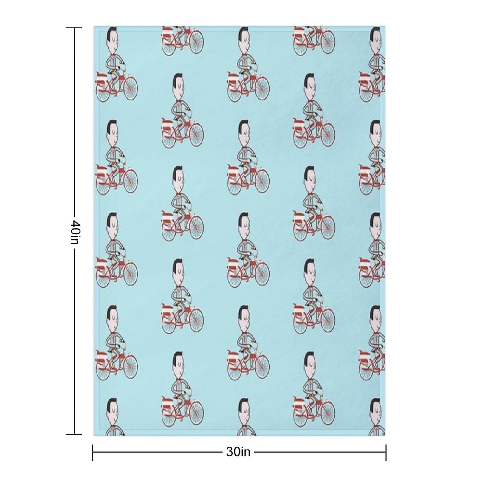 My Bike - Pee Wees Big Adventure Plush Throw Blanket