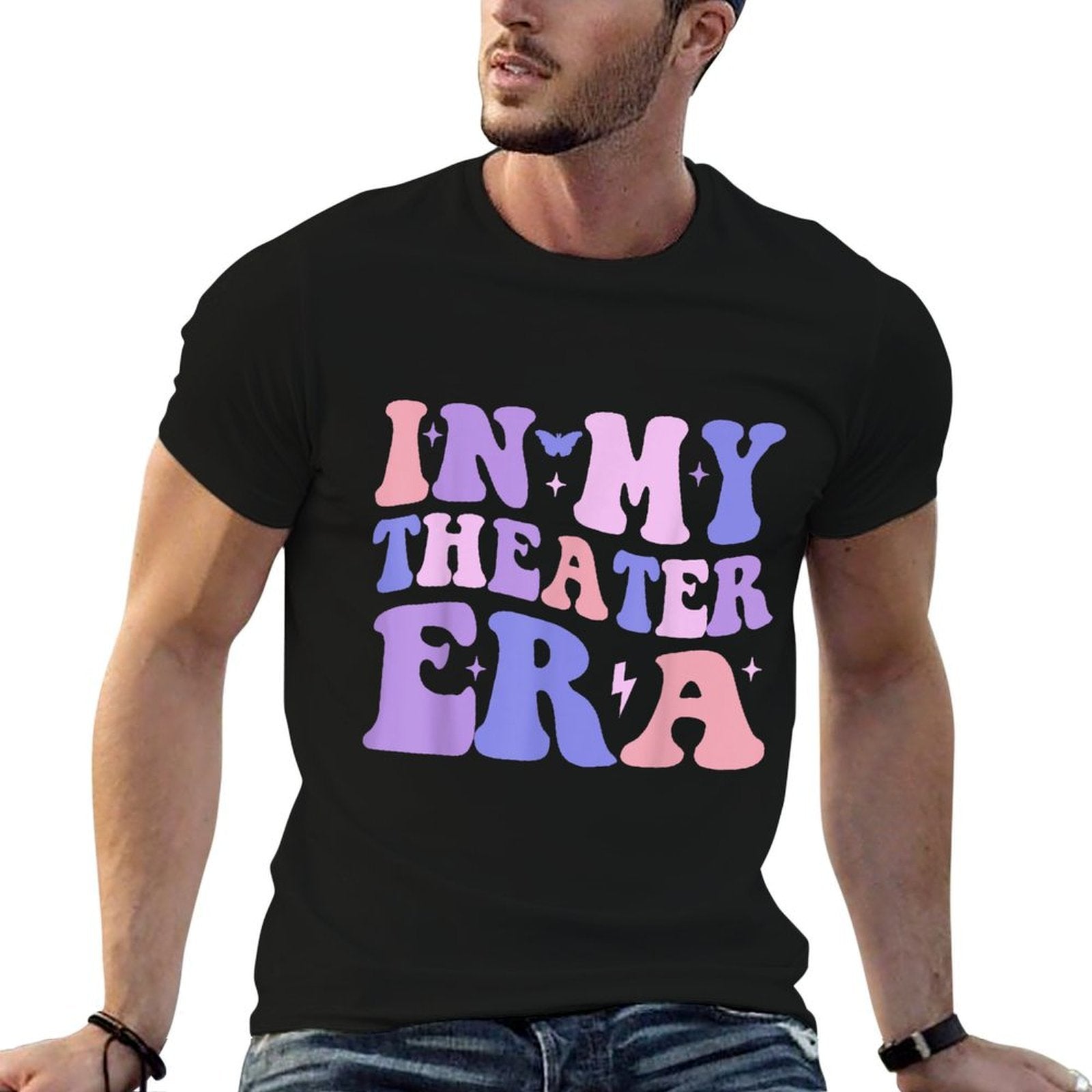 Groovy In My Theater Era Theater Lover Acting Teacher Girl  Lightweight T-Shirt