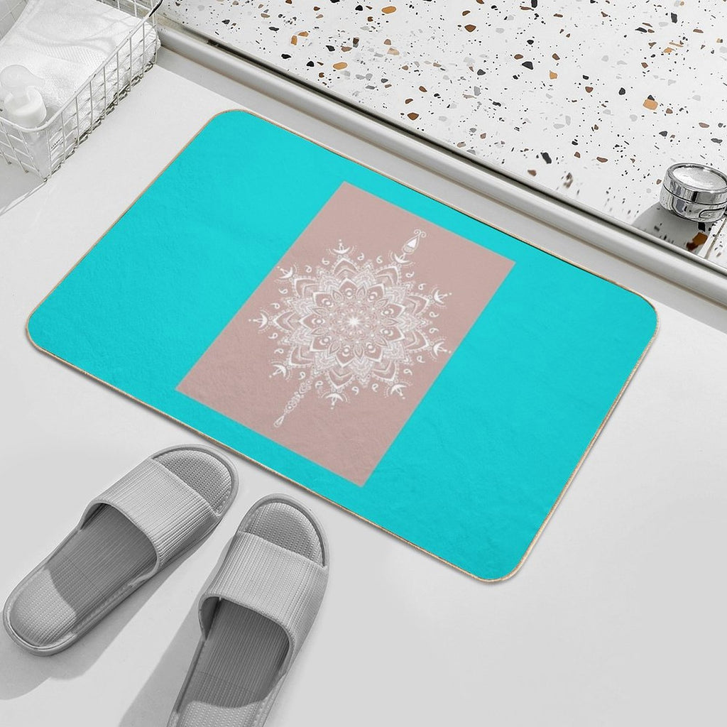 Madala Deco Photographic Print  Eco-Friendly Bath Mat