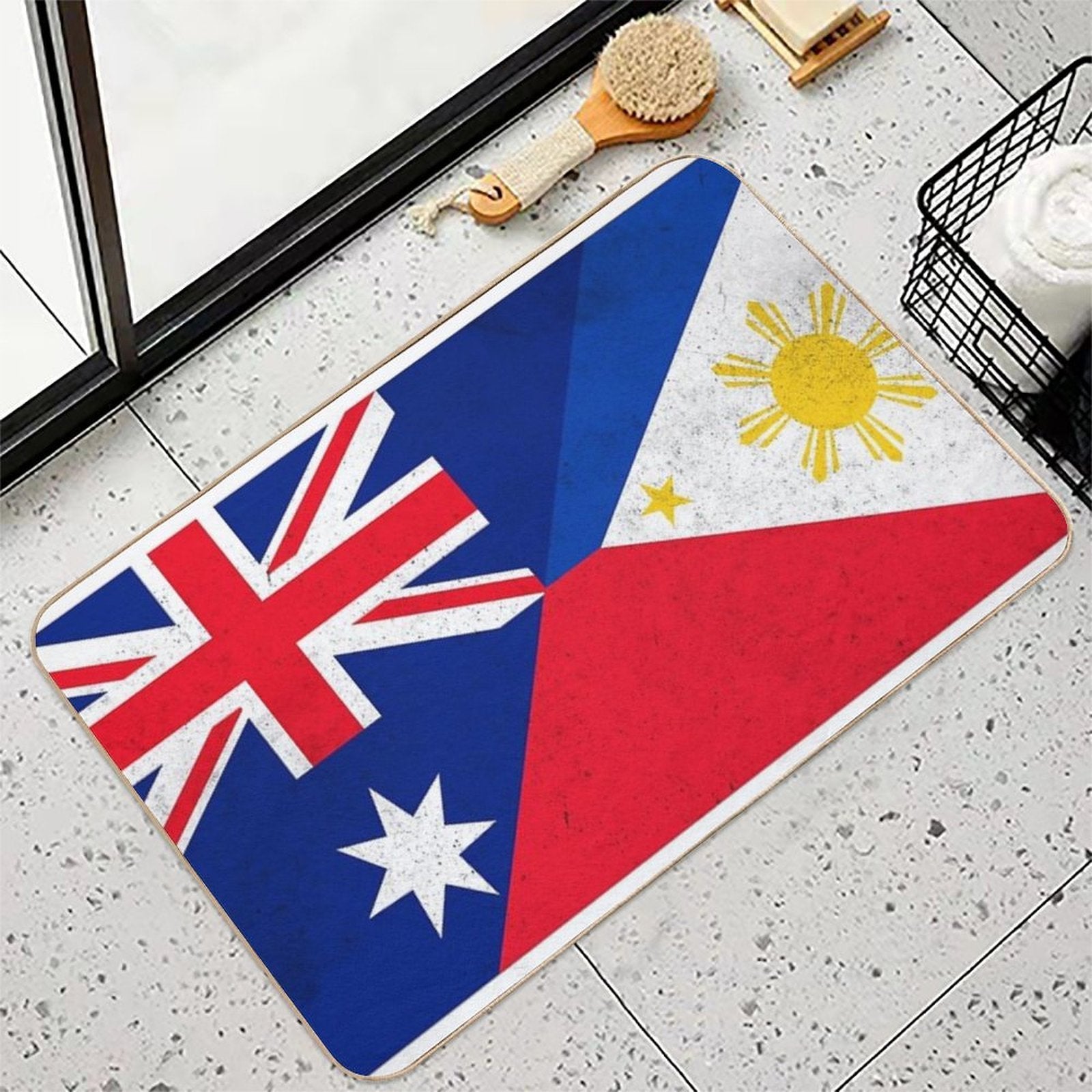 Filipino Australian  Stain-Proof Bath Mat