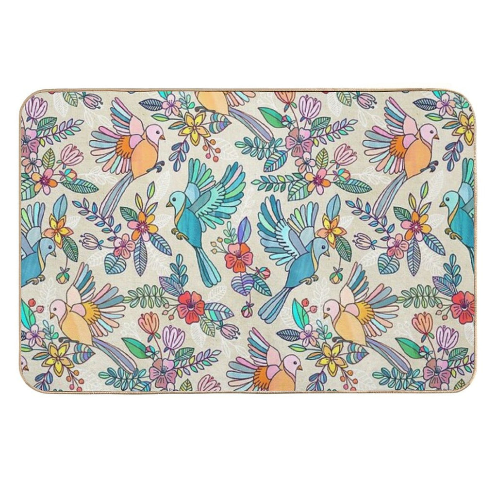 Whimsical Summer Flight  Slip-Resistant Bath Mat
