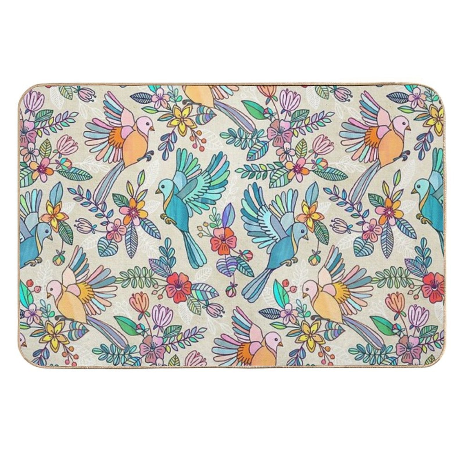 Whimsical Summer Flight  Slip-Resistant Bath Mat
