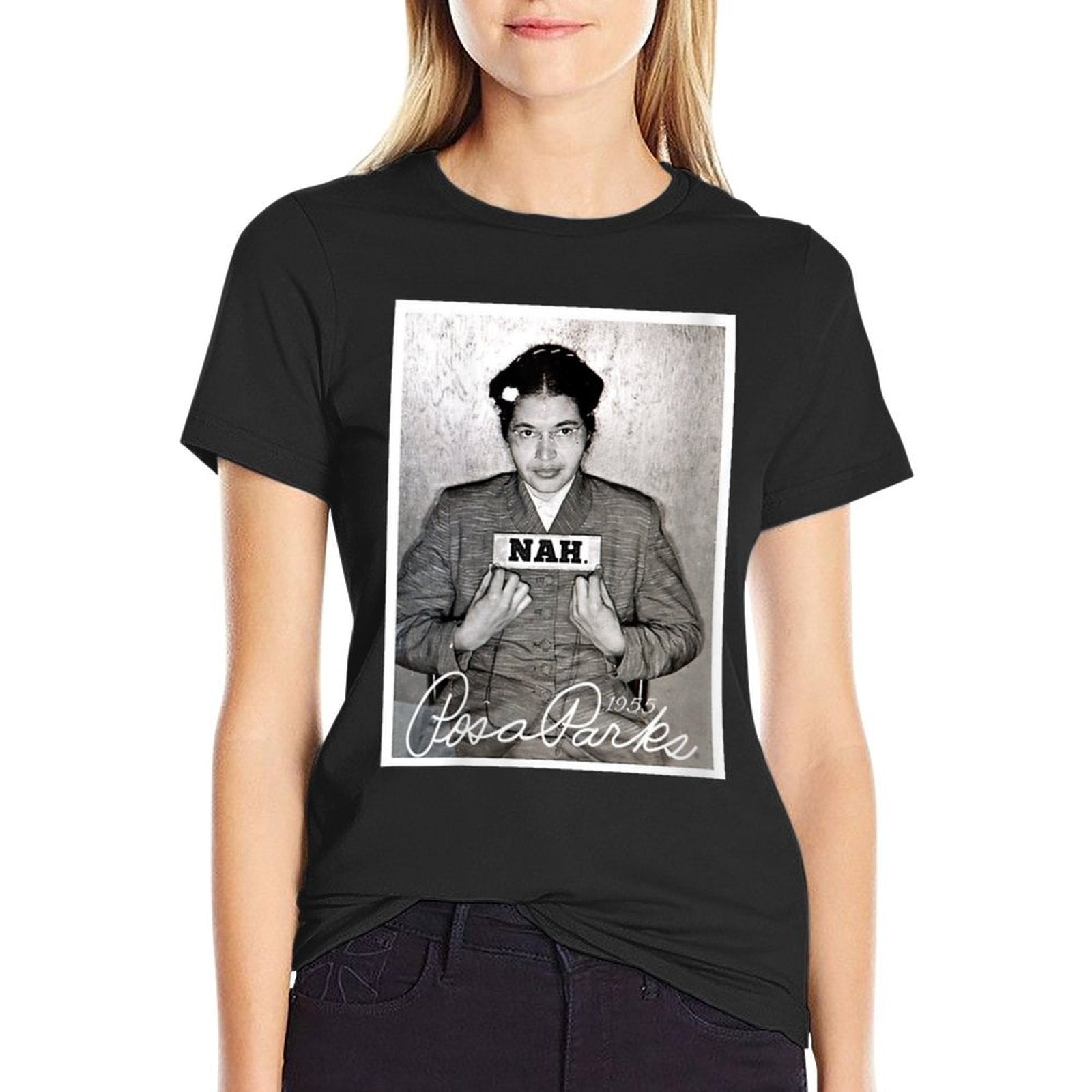 Womens Nah Rosa Park Black History Month Racism Tshirt Gift  Vintage-inspired T-Shirt