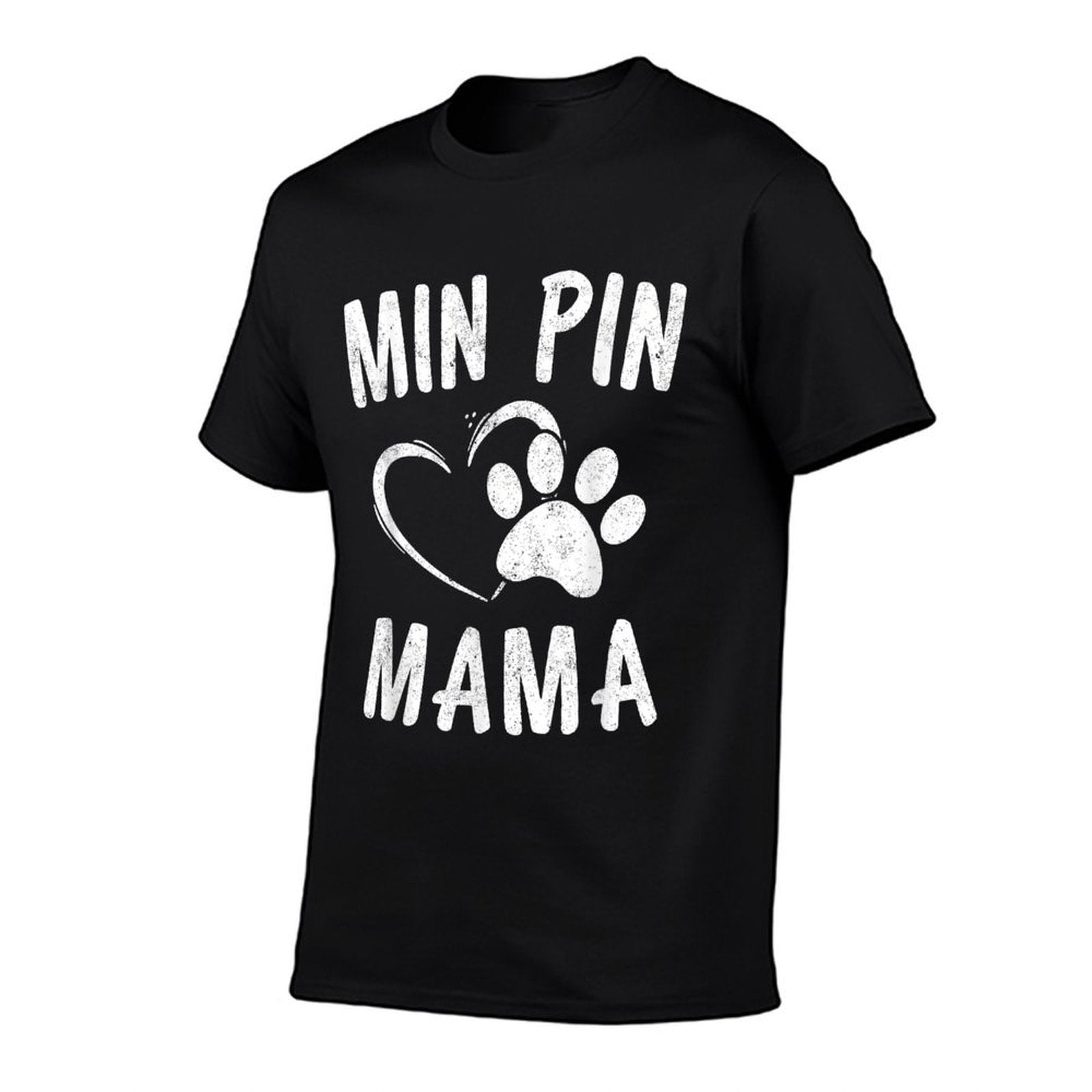 Min Pin Mama Gift Dog Lover Apparel Miniature Pinscher Mom  Wrinkle-resistant T-Shirt