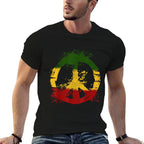 Reggae Music Rastafari Peace Rasta Jamaica Gift  Affordable Price T-Shirt