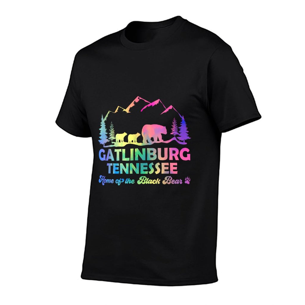 Cute Gatlinburg Tennessee Bear Great Smoky Mountains Tie Dye  Moisture-wicking T-Shirt
