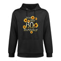 Cute Sunflower Its My 60th Birthday 60 Year Old Birthday Medium-Weight Fabric Hoodie