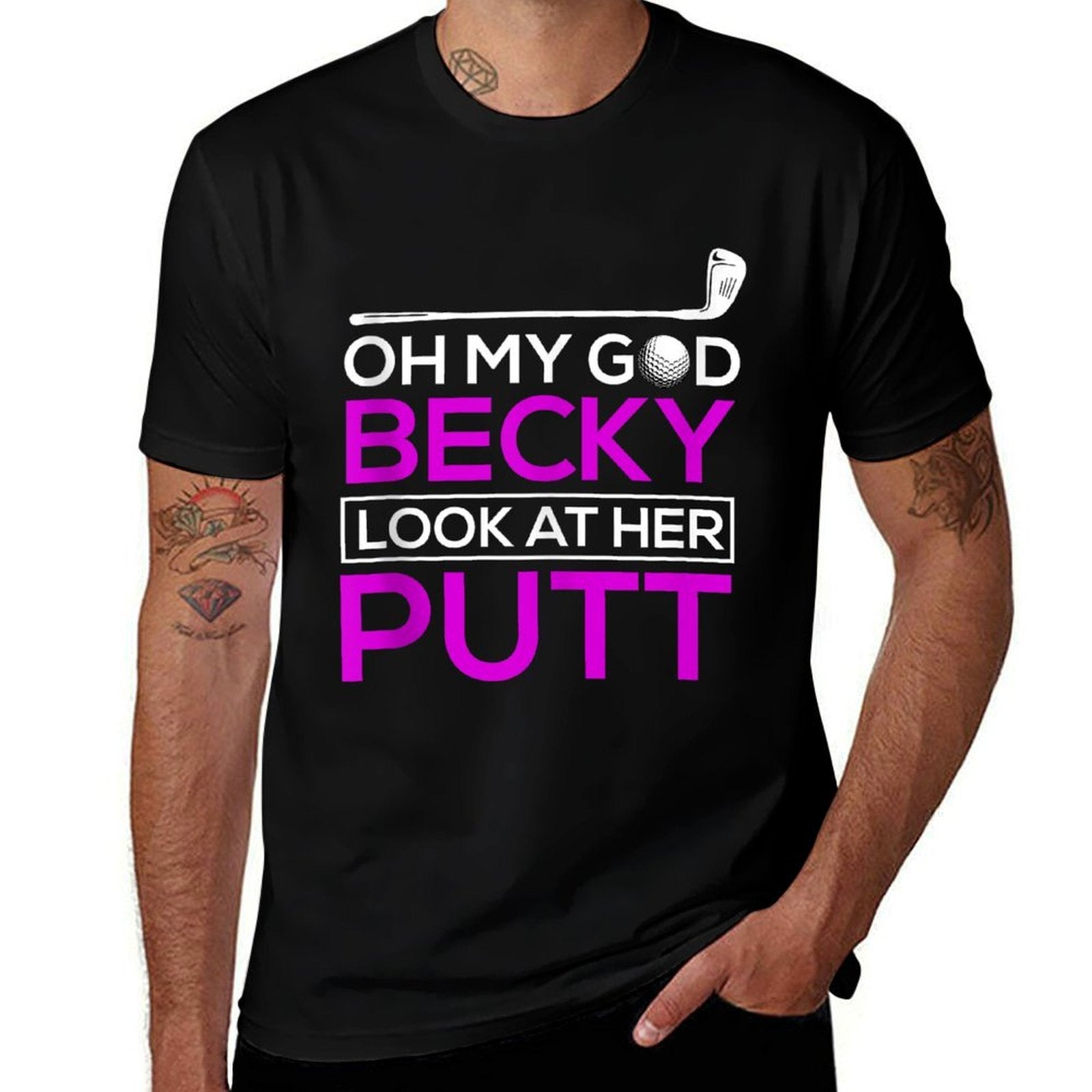 Funny Golf Oh My God Becky, Look At Her Putt  Soft T-Shirt
