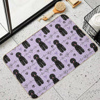 Love Black Portuguese Water Dog  Toxin-Free Bath Mat