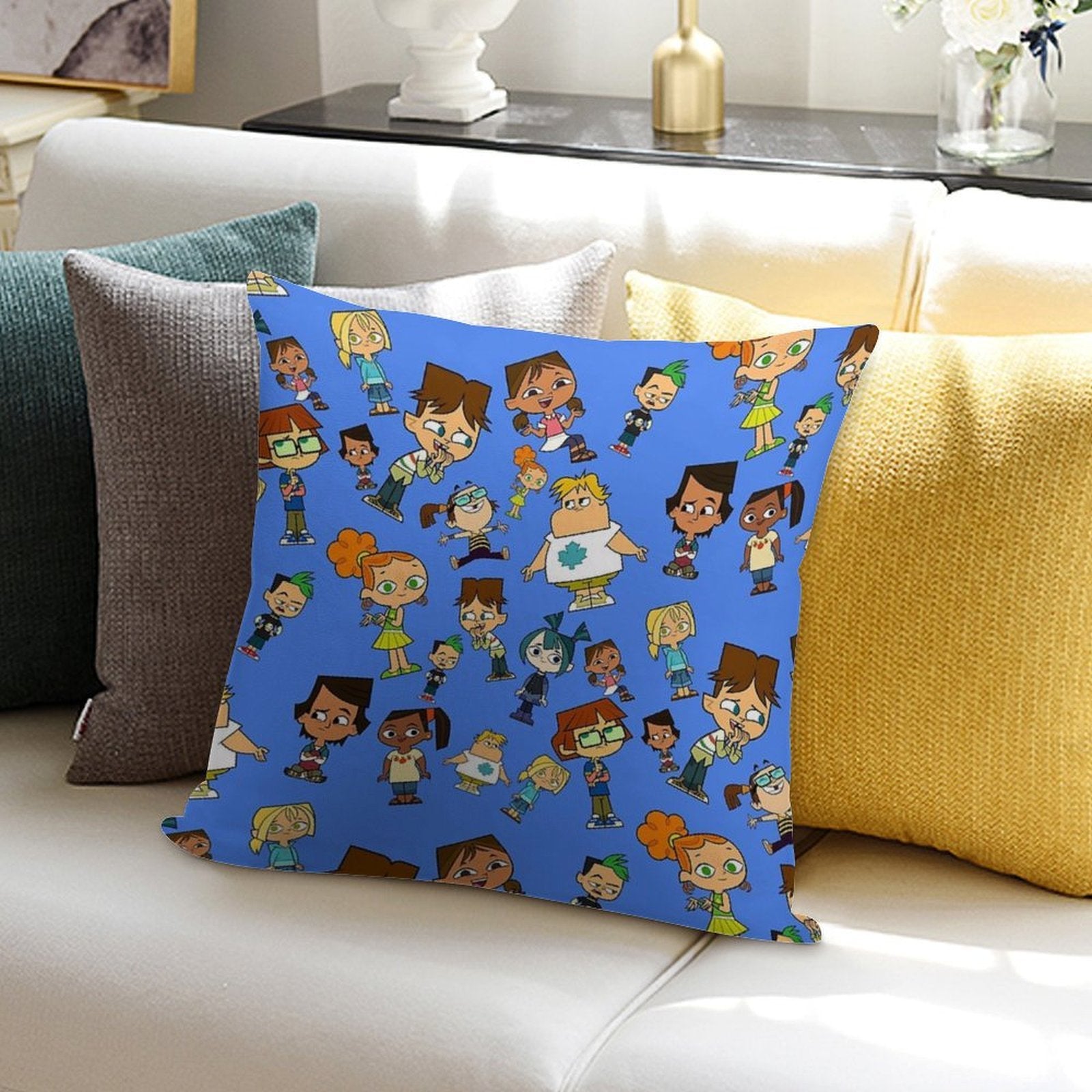 Total Dramarama; Blue Soft Multiple Sizes Throw Pillow