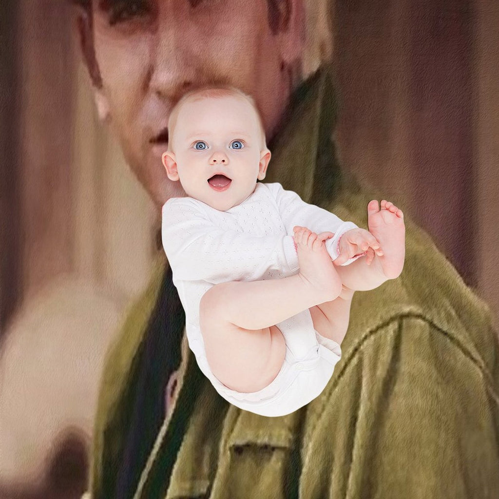 VINTAGE Joe Bonanza Plush Throw Blanket