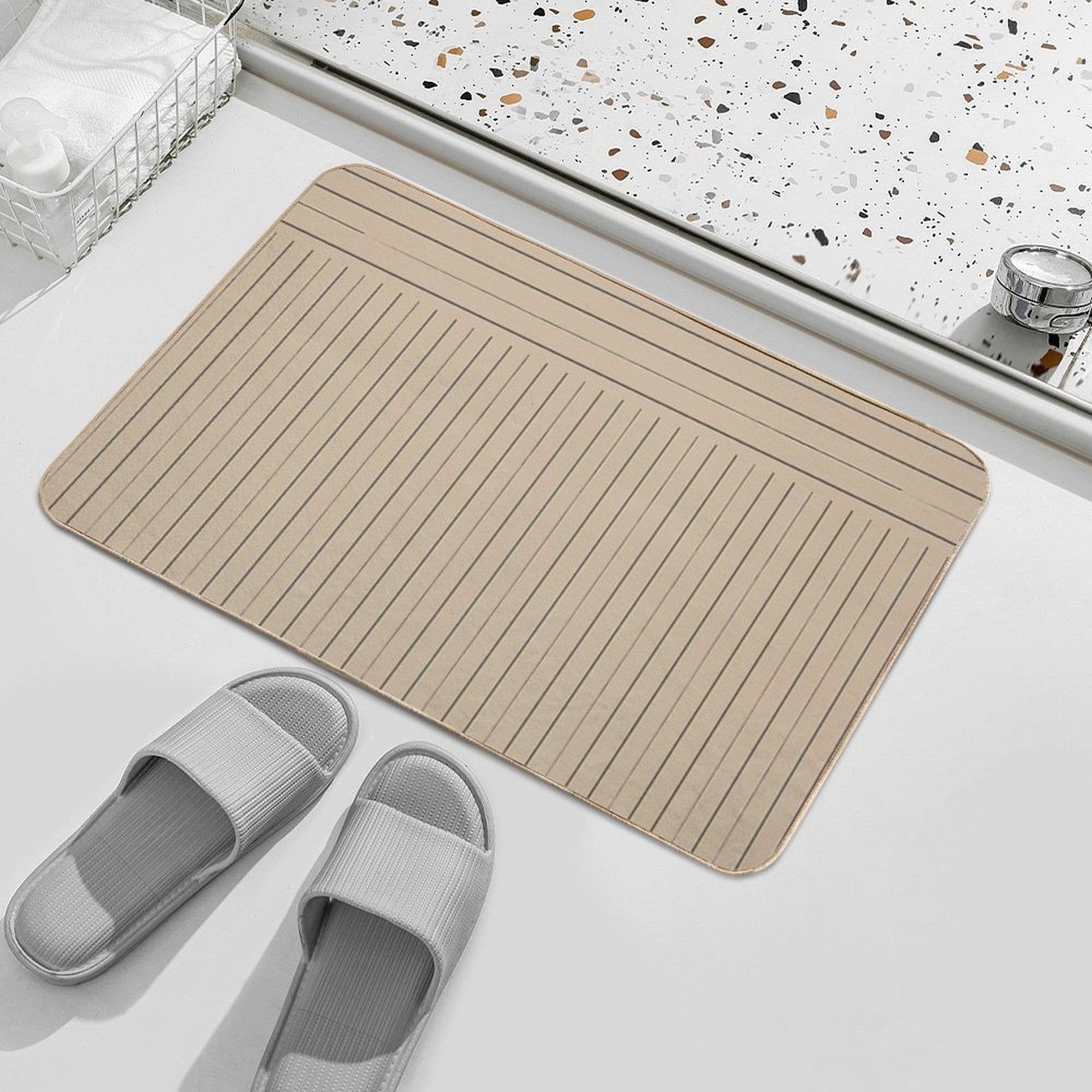 Ruler Pattern  Pet-Safe Bath Mat