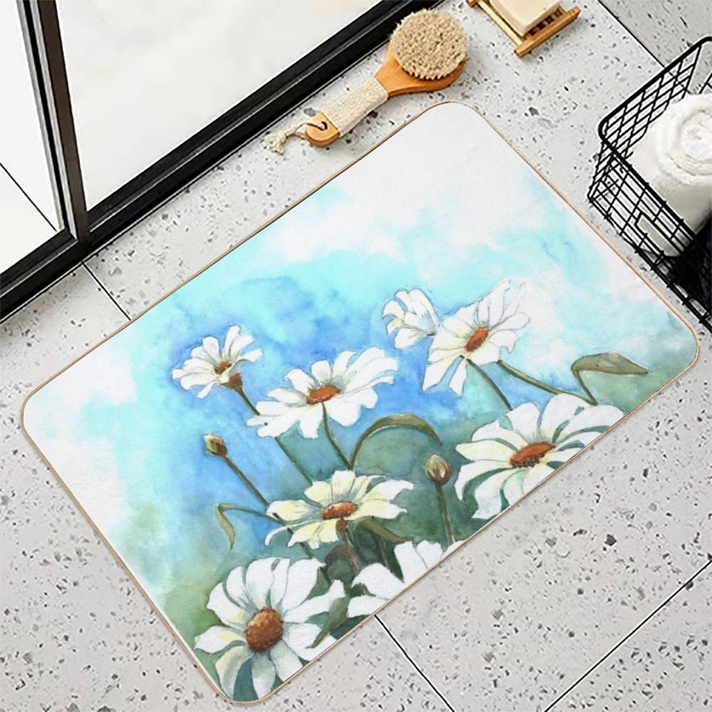 Gathering Daisies  Absorbent Bath Mat