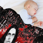 PETER STEELE BLOOD Machine-washable Throw Blanket