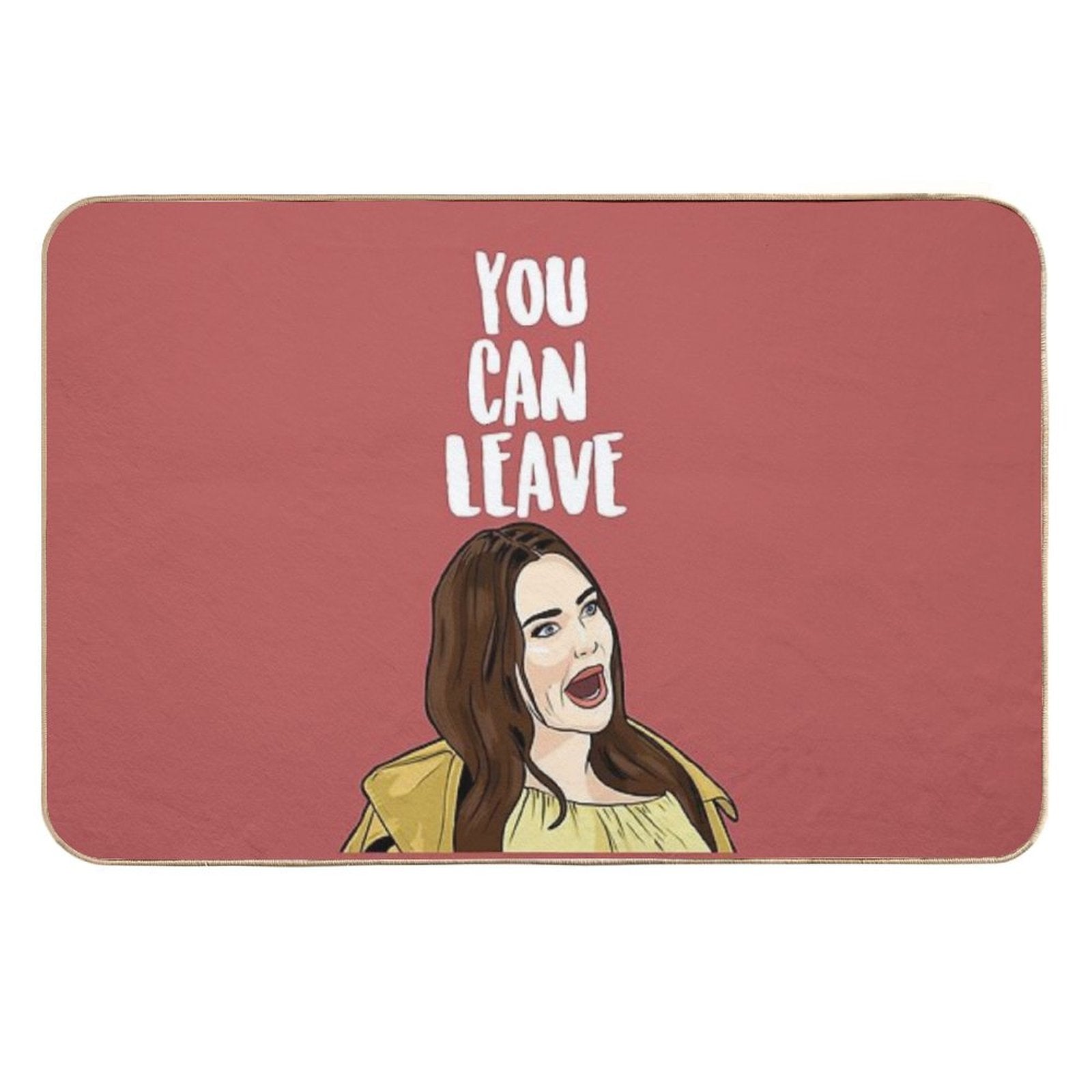 YOU CAN LEAVE - Meredith Marks - The Real Housewives of Salt Lake City,  Pet-Safe Bath Mat