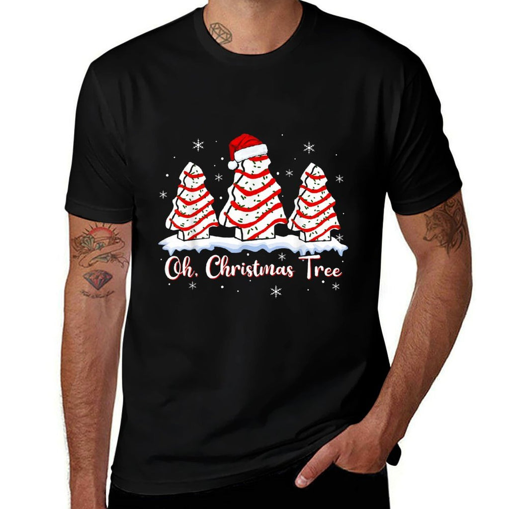 Groovy Oh Christmas Tree Cakes Debbie Beckey Jen Cake Lovers  Relaxed-fit T-Shirt