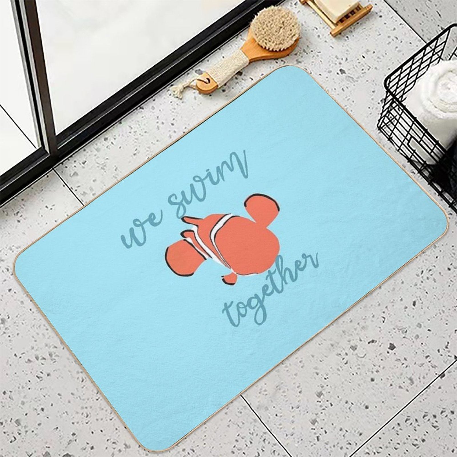 Just Keep Swimming  Absorbent Bath Mat