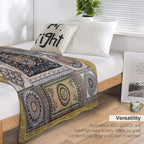 Roman Mosaic - Gold Easy Care Throw Blanket