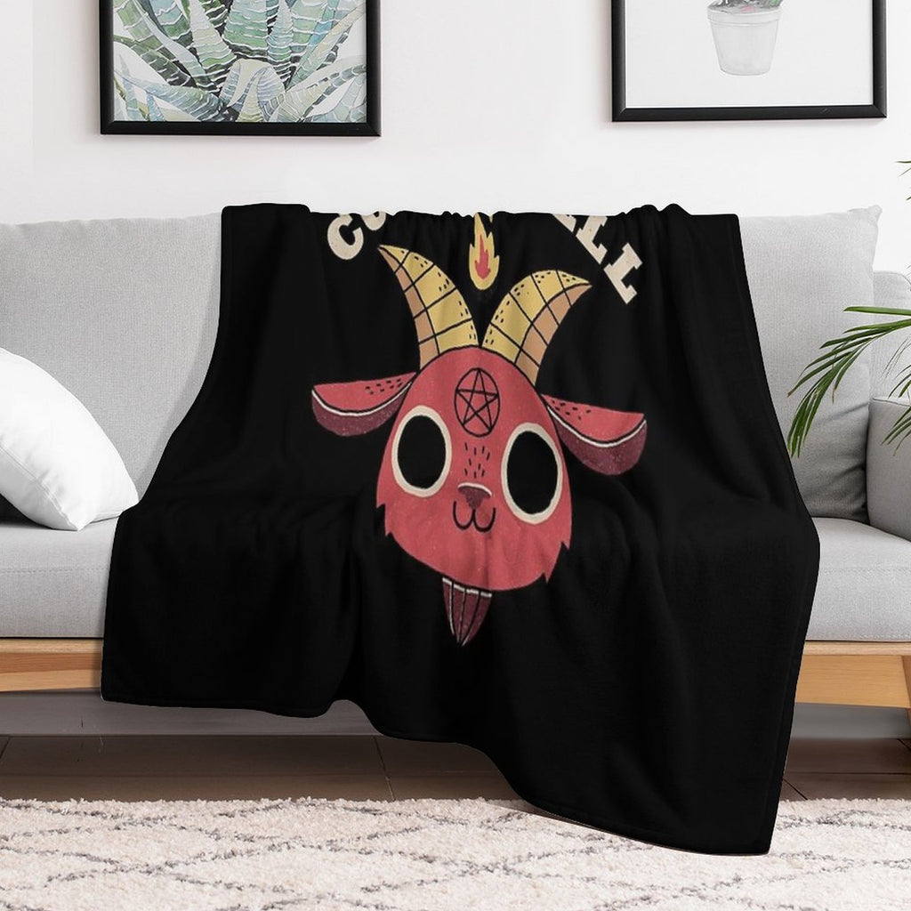 Cute As Hell Plush Throw Blanket