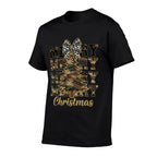 Camo Merry Christmas Camouflage Christmas Tree  Stretchy T-Shirt