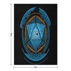 Sci-fi Shield D20 Gift-ready Throw Blanket