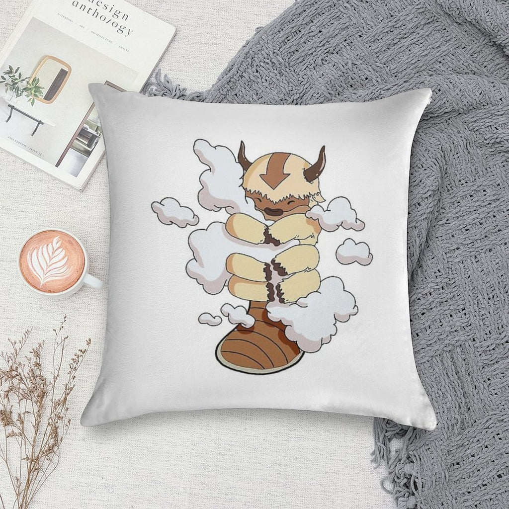 Appa with Clouds Soft Bedroom Essential Throw Pillow