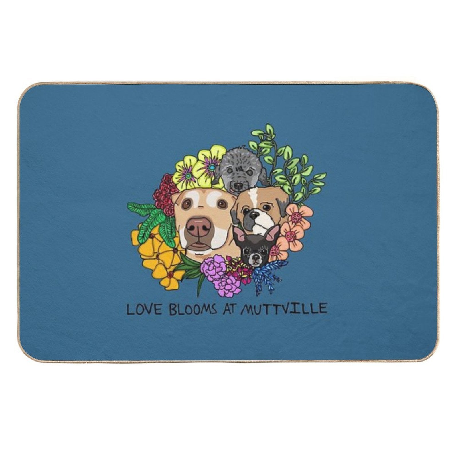 Love Blooms at Muttville!  Versatile Bath Mat