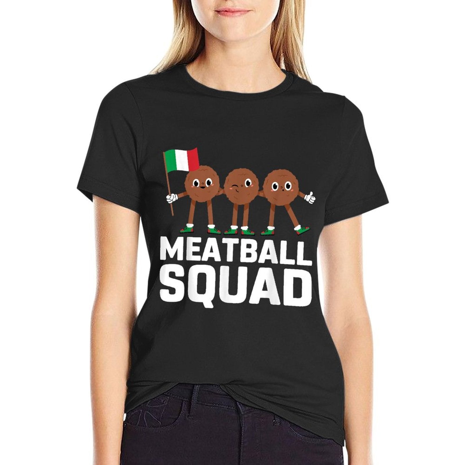 Funny Italian Food Squad Meatball Comfortable T-Shirt