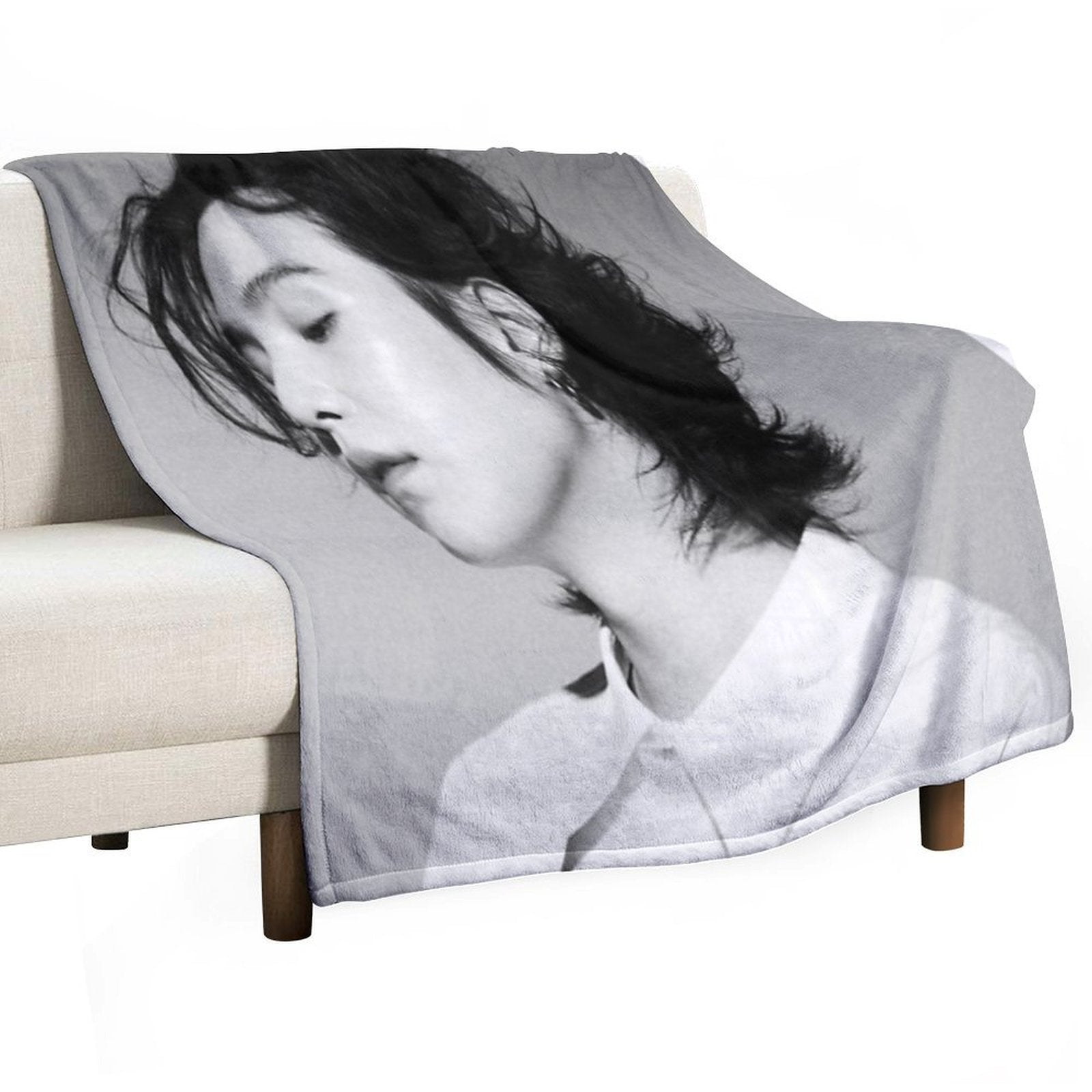 Majestic Long Haired Yoongi Compact Throw Blanket