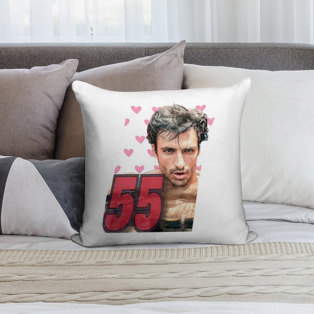 Carlos Sainz Soft Home Decor Throw Pillow