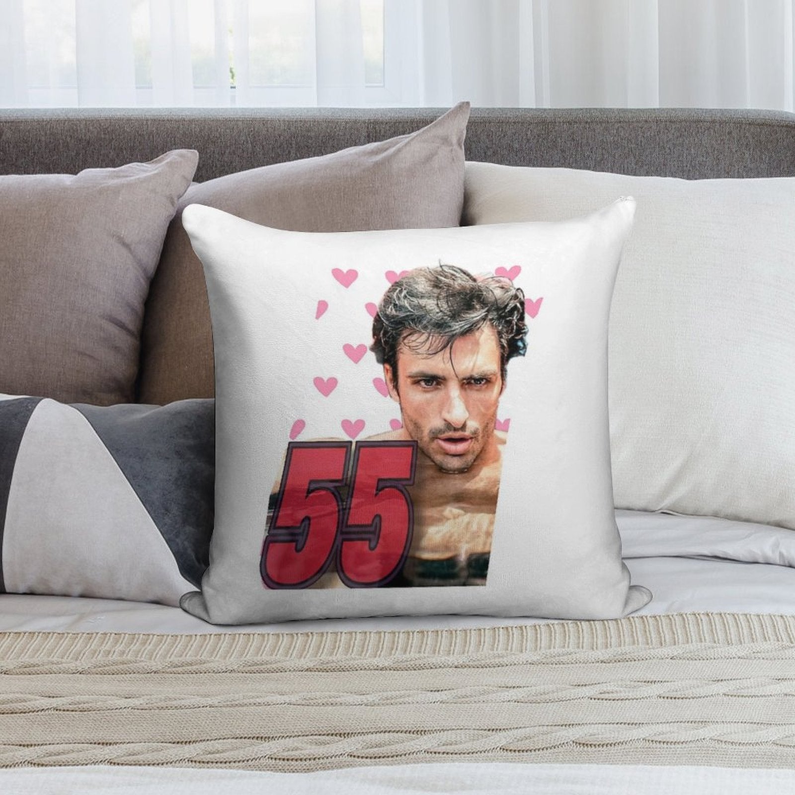 Carlos Sainz Soft Home Decor Throw Pillow