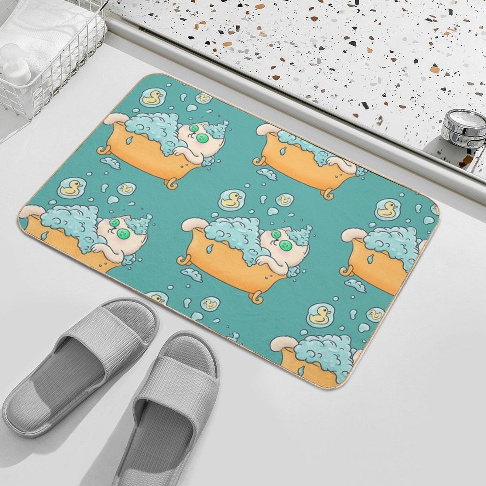 Bubble Bath SPA Cat  Easy Maintenance Bath Mat