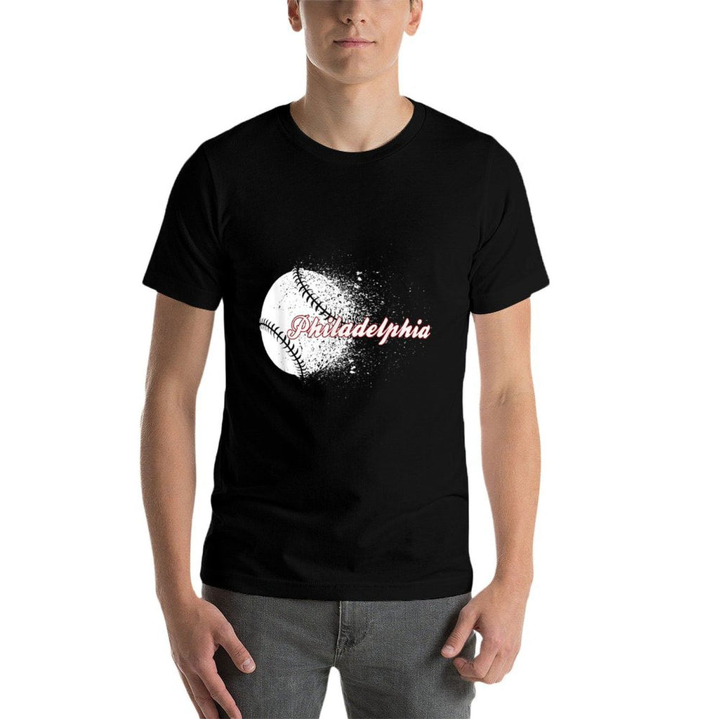 Philadelphia Baseball Skyline Philly Men Women  Trendy Pattern T-Shirt