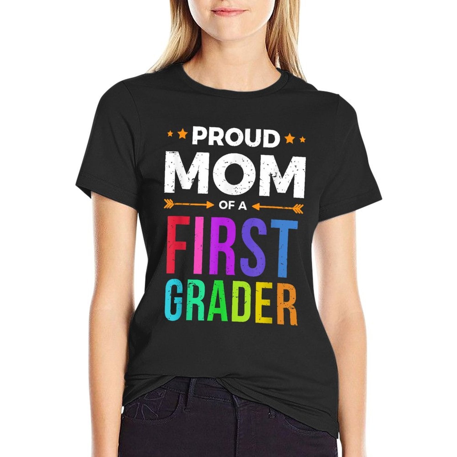 Mom Of A First Grader First Day Of School Gift  Eco-friendly Material T-Shirt