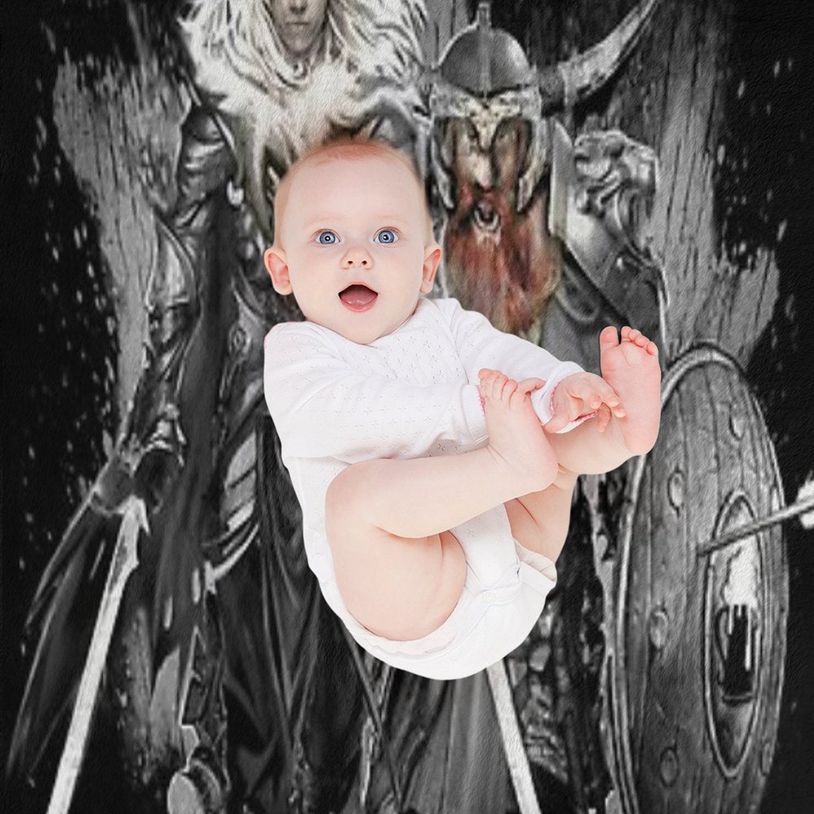 Drizzt Do'Urden And Bruenor Battlehammer Shrink-resistant Throw Blanket