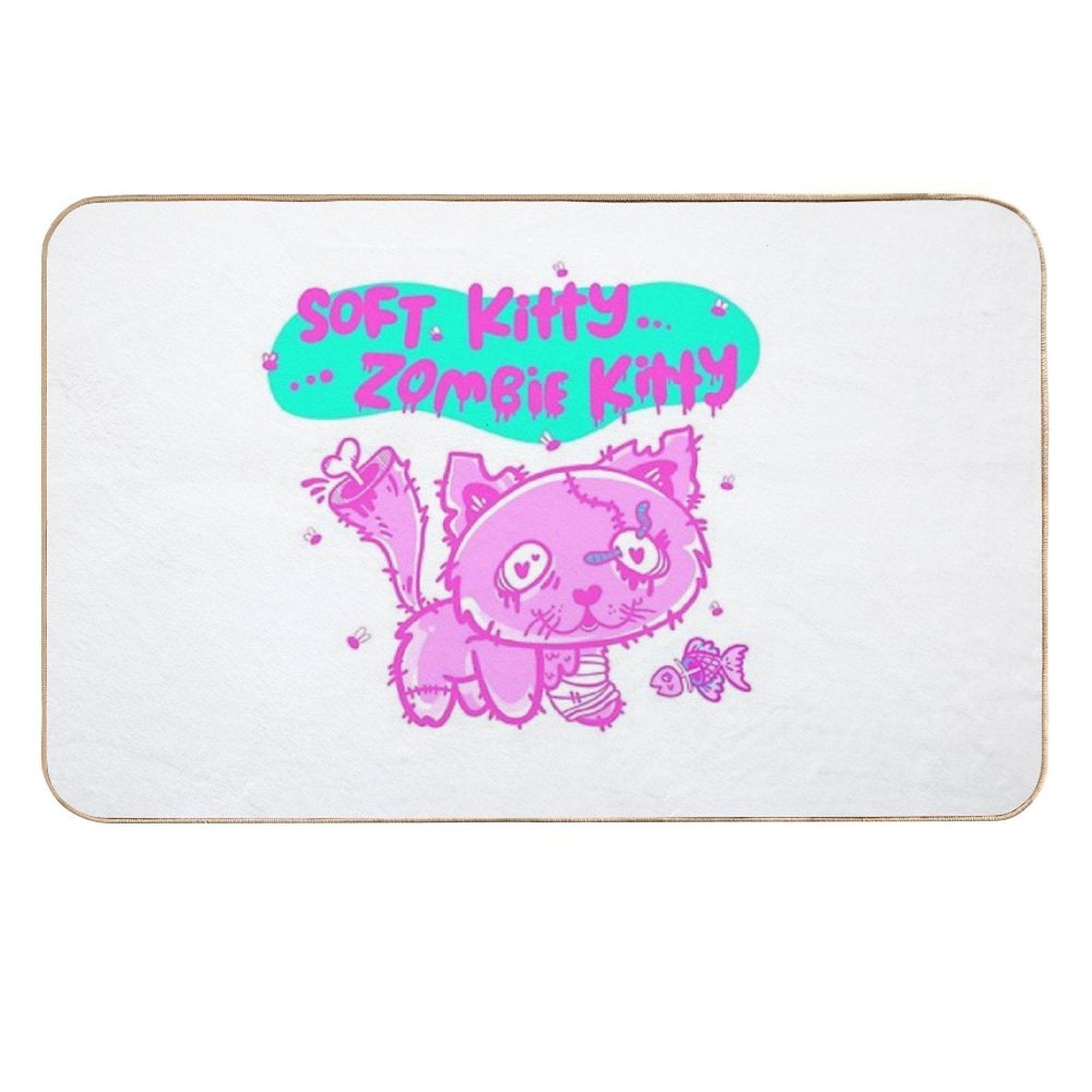 ZOMBIE KITTY  Eco-Friendly Bath Mat