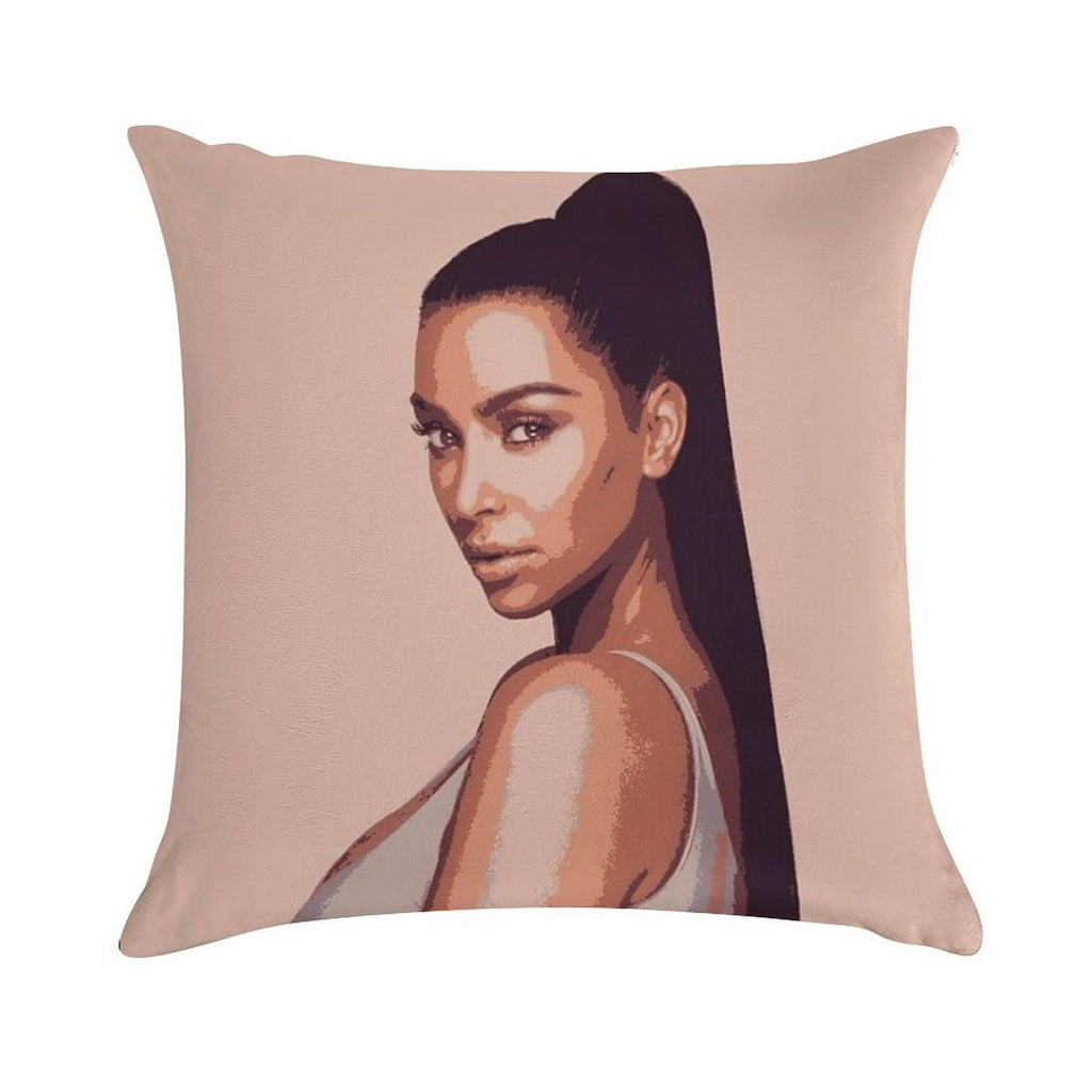 Kim Kardashian Exclusive Merch Soft Ultra-Soft Texture Throw Pillow