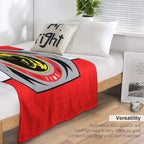 Red Ranger Morphin Coin Premium Throw Blanket