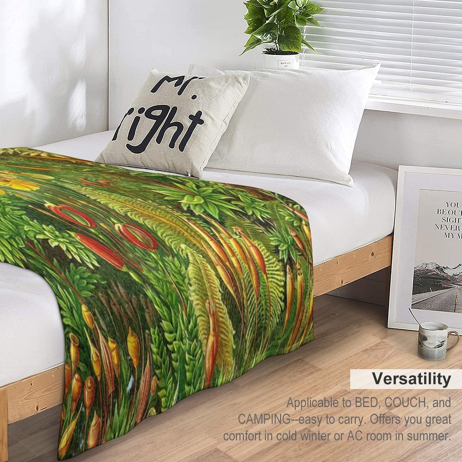 Moss - Ernst Haeckel Durable Throw Blanket